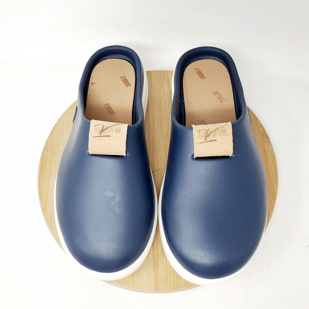True Linkswear FS Slide Sandals Womens 7 Blue Golf Recovery‎ Slip On Shoes
